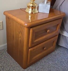 Oak-Two-Drawer-Nightstand-second-image