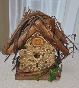 Rustic-stone-fairy-birdhouse