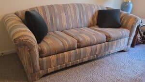 Striped-Sleeper-Sofa
