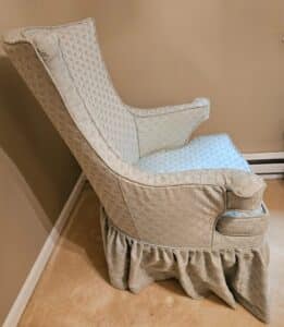 Traditional-Wingback-Chair-with-Fan-Motif-Upholstery-second-image