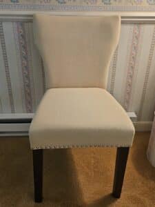 Upholstered-Parsons-Chair-with-Nailhead-Trim