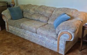 Upholstered-wood-arm-sofa