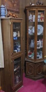 Vintage-Oak-Corner-Curio-Cabinet