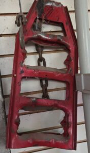 Vintage-Red-Fire-Truck-Ladder-Section