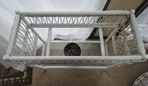 White-Wicker-Plant-Stand-with-Glass-Shelf-second-image