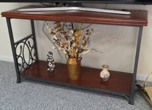 Wood-and-Metal-Console-Table-with-Scrollwork