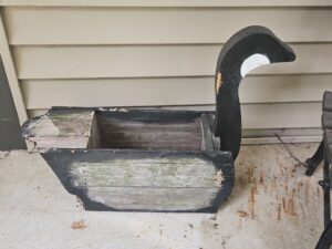 Wooden-Goose-Decoy-Planter