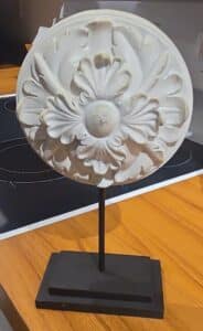 Acanthus-Leaf-Plaster-Medallion-on-Stand
