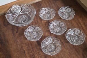 American-Brilliant-Cut-Glass-Bowl-Set