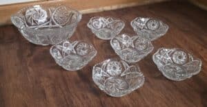 American-Brilliant-Cut-Glass-Bowl-Set-second-image