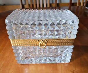 Antique-French-Cut-Crystal-and-Dore-Bronze-Jewelry-Box