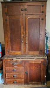 Antique-Oak-Hoosier-Kitchen-Cabinet