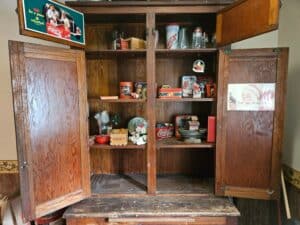 Antique-Oak-Hoosier-Kitchen-Cabinet-second-image