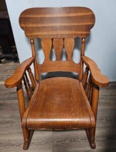 Antique-Oak-Spindle-Back-Rocking-Chair-1