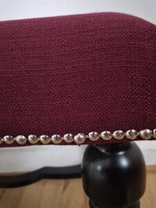 Burgundy-Upholstered-Bedroom-Bench-with-Decorative-Nailhead-Trim-third-image