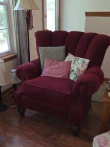 Burgundy-Wingback-Chair