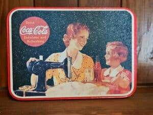 Coca-Cola-Its-Pause-Time.Mother-Sewing-Tin