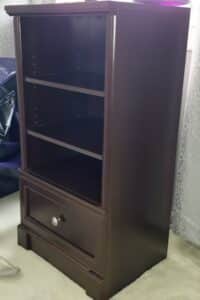 Dark-Wood-Bookcase-with-Drawer-second-image