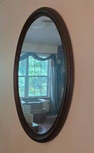 Dark-Wood-Oval-Wall-Mirror-second-image