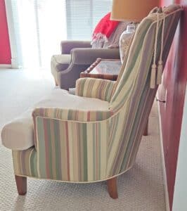 Drexel-Heritage-Striped-Wingback-Chair-second-image