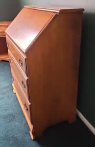 Ethan-Allen-Early-American-Solid-Maple-Drop-Front-Secretary-Desk-third-image