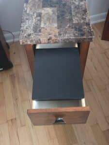 Faux-Stone-Top-Narrow-End-Table-with-Drawer-fourth-image