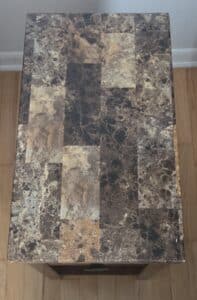 Faux-Stone-Top-Narrow-End-Table-with-Drawer-second-image