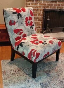 Floral-Accent-Slipper-Chair