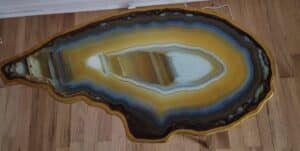 Geode-Style-Painted-Accent-Table-with-Gold-Legs-third-image