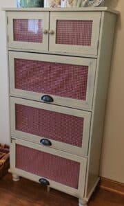 Gingham-storage-cabinet