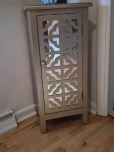 Gold-Tone-Asian-Style-Mirrored-Accent-Cabinet
