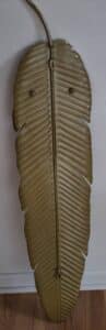 Golden-Feather-Metal-Wall-Art-second-image