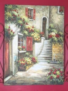 Jackson-European-Courtyard-Oil-Painting