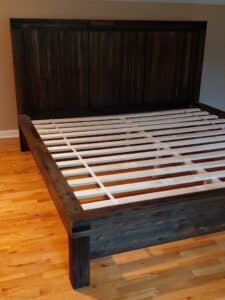 King-Size-Rustic-Wood-Platform-Bed-second-image