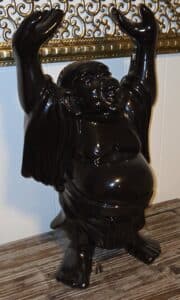 Large-Black-Glazed-Ceramic-Budai-Statue-with-Raised-Hands