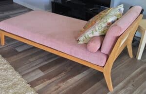 Mid-Century-Modern-Style-Pink-Velvet-Chaise-Lounge