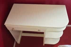 Mid-Century-Modern-Style-White-Painted-Writing-Desk-second-image