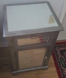 Mirrored-Accent-Cabinet-with-Louvered-Detail-second-image