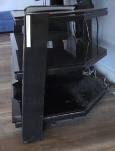 Modern-Black-Metal-and-Glass-TV-Stand-second-image