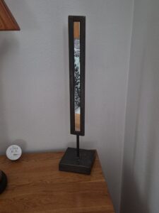 Modernist-Metal-and-Mirror-Tabletop-Sculpture