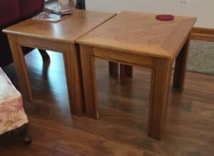 Oak-Parquet-Nesting-Tables