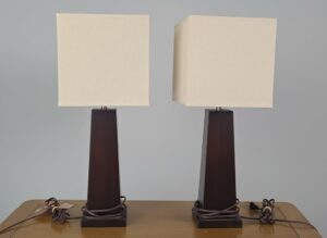 Pair-of-Contemporary-Tapered-Column-Table-Lamps