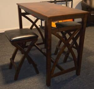 Piece-Counter-Height-Console-Table-Set-with-X-Frame-Stools-1