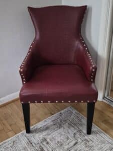 Red-Alligator-Embossed-Accent-Chair-with-Nailhead-Trim