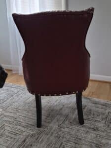 Red-Alligator-Embossed-Accent-Chair-with-Nailhead-Trim-third-image