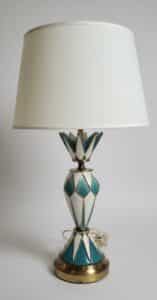 Rembrandt-Teal-and-Gold-Hourglass-Shaped-Mid-Century-Table-Lamp