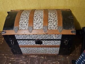 Victorian-Embossed-Dome-Top-Trunk