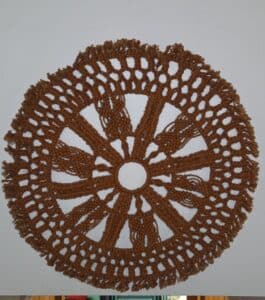 Vintage-Brown-Crochet-Doily