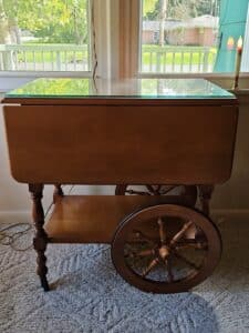 Vintage-Colonial-Drop-Leaf-Tea-Cart