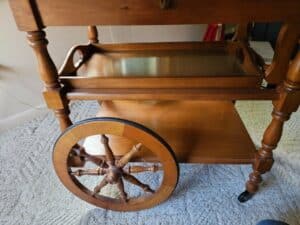 Vintage-Colonial-Drop-Leaf-Tea-Cart-fourth-image
